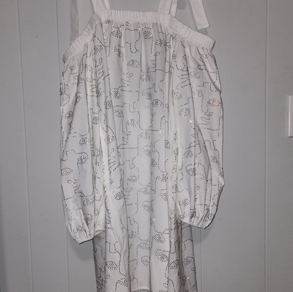 NWT Gorgeous Akira Face Off Boho Sparkling Chic Midi Dress - Picture 9 of 16
